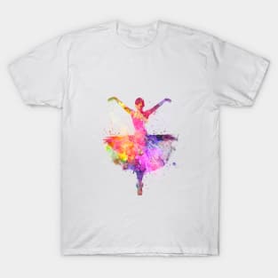 Woman ballerina ballet dancer dancing T-Shirt